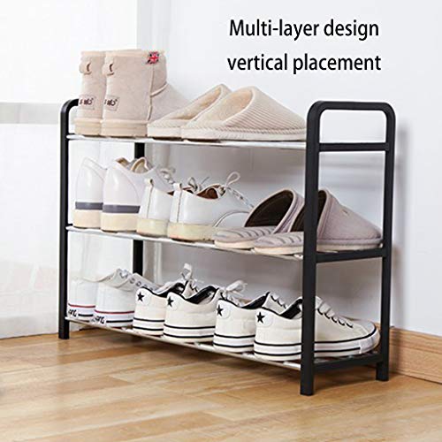 NIULLA Organizador de Zapatero de Metal Montaje rápido No se requieren Herramientas Estantes de pie de Torre de Zapatos apilables Sostienen hasta 16-20 Pares Estante Ligero Compacto,S