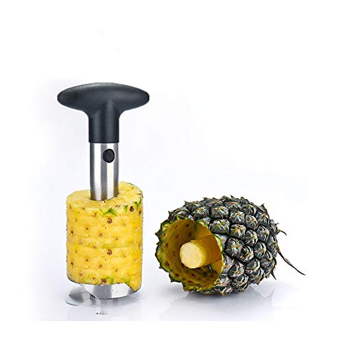 NNDQ Cortador y pelador de piña, Acero Inoxidable de Grado Industrial, Mango Desmontable Antideslizante de Hoja más Gruesa, Aparato de Cocina fácil y rápido