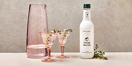 No.1 Botanicals Agua Aromatizada con Tomillo – Agua con Gas con Extracto Orgánico de Tomillo - Sin azúcar ni Edulcorantes – Soft Drink o Cocktail Mixer (12 x 330ml)