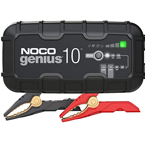 NOCO GENIUS10EU, Inteligente automático de 10A, Cargador 6V y 12V, mantenedor desulfatador de batería con compensación de Temperatura