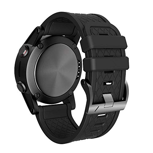 NotoCity Correa Compatible con Fenix 2 Pulsera de Silicona 26 mm Ancho Correa de Repuesto para Fenix 2 SmartWatch