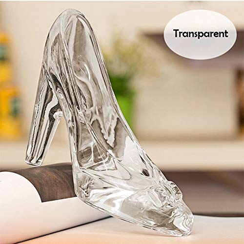 Nrpfell Zapatos de Cristal Regalo de Cumplea？os de Cristal Decoración Para El Hogar Cenicienta Zapatos de Tacón Alto Zapatos de Boda Figuras Miniaturas Ornamento