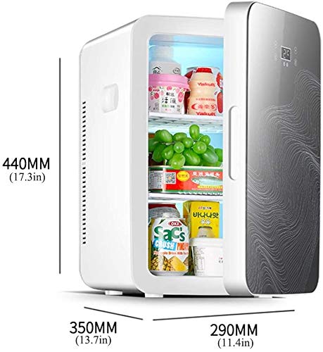 NSHUN 25L Gran Capacidad Mini Coche pequeño refrigerador, de Doble núcleo Doble finalidad, refrigerador termoeléctrico Portable y más cálido Dormitorio/cosmética/farmacéutica/Home/Viajes, edic