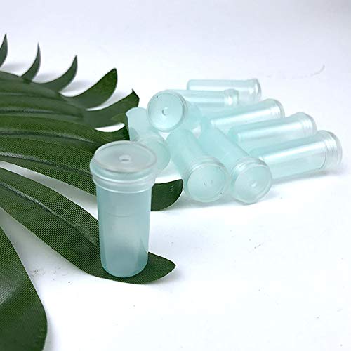 Nuluxi Flores Tubos de Agua de Plástico Transparentes Floristería Flor Contenedor De Agua Tubo De Flores Suministros Florales para Flores, Floristería, Arreglos Florales y Plantas Hidropónicas (4cm)