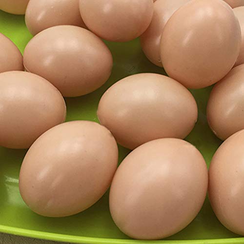 NUOBESTY Pollo Falso Huevos Huevo Realista Juguete Juguete Comida para niños - Pretenda Jugar Juego Comida - Faux Huevos Juguete, 30pcs