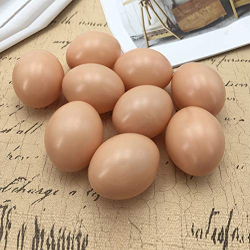 NUOBESTY Pollo Falso Huevos Huevo Realista Juguete Juguete Comida para niños - Pretenda Jugar Juego Comida - Faux Huevos Juguete, 30pcs