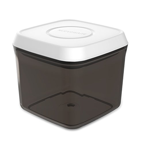 Nuovoware Nuovoware Contenedor/Botes Hermético - 0.75 Cuadrado Caja para Alimentos/Airtight Food Storage Container con Botón Pop-up, Café