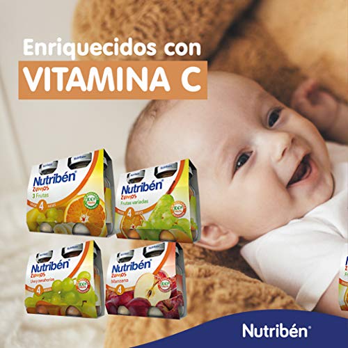 Nutribén Zumo UVA y Zanahorias - 2 paquetes de 130 ml