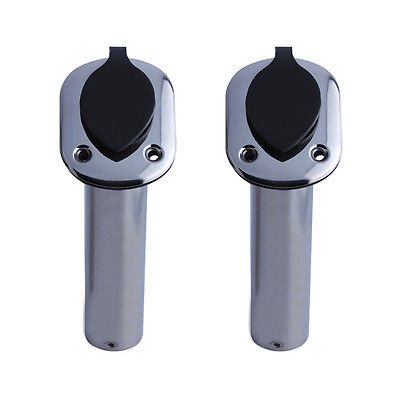 nuzamas 2 x soportes para caña de pescar montaje empotrado de acero inoxidable de grado 316 Marine 30 Grado tapón de juntas para barco resistente soporte