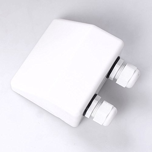 NUZAMAS Soportes para panel solar , 4 esquineros y 2 laterales, con doble conector para cables, perfectos para caravanas y barcos, resistentes a los rayos UV, color blanco