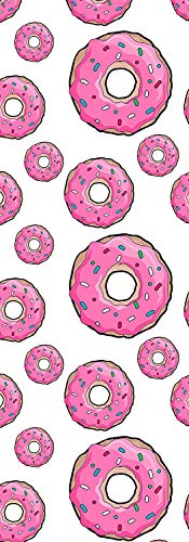 Oedim Vinilo para Frigorífico Donuts Rosas 185x60cm | Adhesivo Resistente y Económico | Pegatina Adhesiva Decorativa de Diseño Elegante