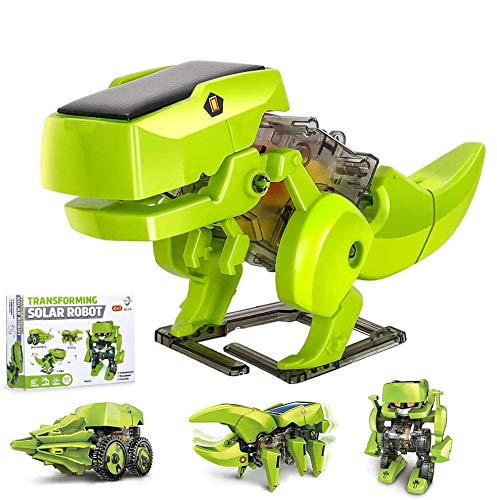 OFUN Dinosaurios Juguete Robot Stem para niños, 4 en 1 Robots Kit de Ciencia Divertido Juego Creativo y DIY Juguetes, Manualidades Regalos para niños de 8 a 12 años