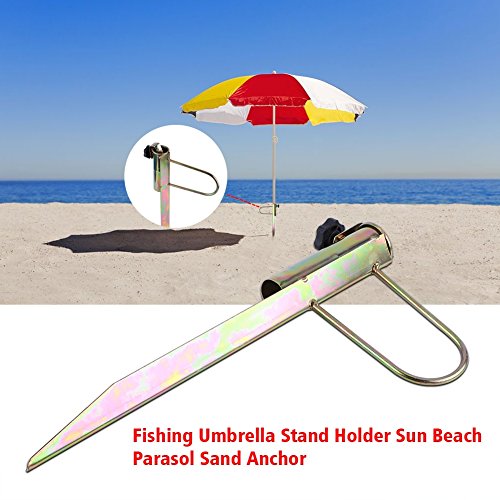 OKBY Base de sombrilla de Playa - 1Pc Hierro Sol Playa Paraguas de Pesca Sombrilla Parasol Archor Jardín Viajes al Aire Libre