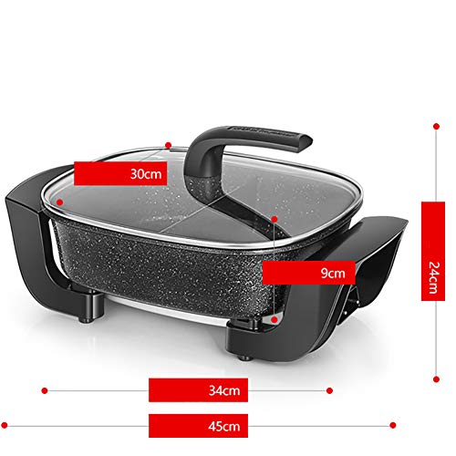 Olla De Piedra Cocina Olla Caliente SartÉN ElÉCtrica SartÉN Grande Para Hornear Asado De Asado 6,5 L SartÉN Para Picnic De Moda De Ocio SartÉN Para Hornear Olla Caliente Restaurante Familiar Buffet