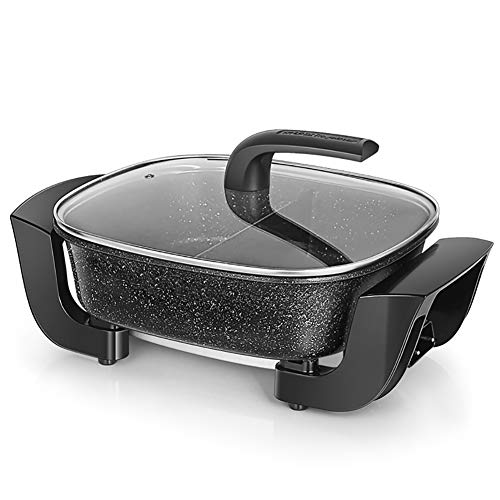 Olla De Piedra Cocina Olla Caliente SartÉN ElÉCtrica SartÉN Grande Para Hornear Asado De Asado 6,5 L SartÉN Para Picnic De Moda De Ocio SartÉN Para Hornear Olla Caliente Restaurante Familiar Buffet