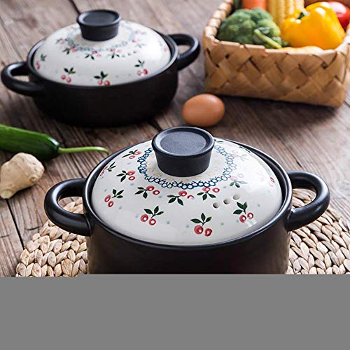 Olla Olla Cazuela Ollas para cocinar Sartenes Olla para sopa Espárragos de acero inoxidable Ollas para verduras con tapa Apto para todas las placas de cocción Incluyendo utensilios de cocina salu