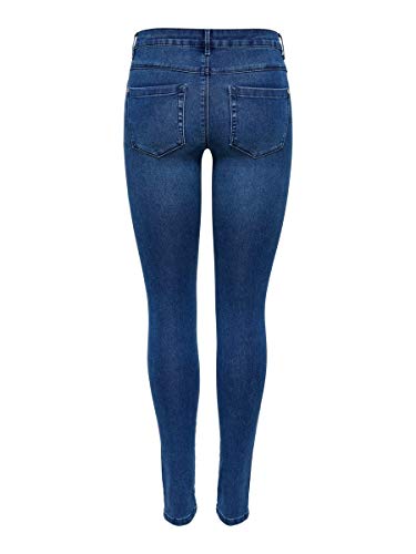 Only onlROYAL REG SKINNY JEANS PIM504 NOOS - Vaqueros Mujer, Azul (Medium Blue Denim), Talla alemana: 40/L30 (Talla fabricante: L)