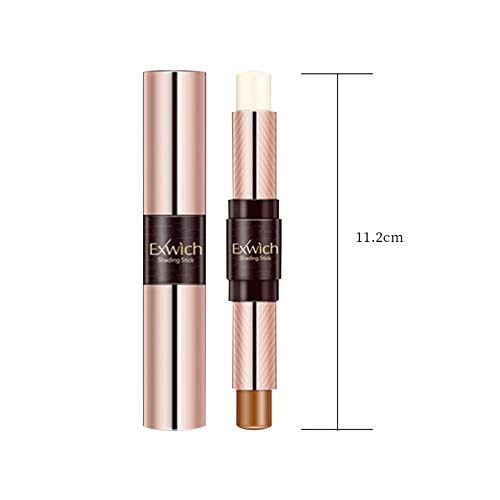 Onlyoily composición doble 3D maquillaje de la cara Resalte Sombra Barra contorno de Lápiz Corrector Pen crema de textura (01)