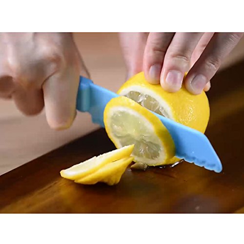 ONUPGO Set de Cuchillos de Cocina de plástico de 1 Piezas - Cuchillo de Cocina de Chef/Cuchillos de Cocina para niños, Cuchillo para niños para Fruta, Pan, Pastel, Cuchillo de Lechuga …