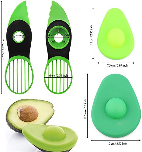 OOK Avocado Slicer, cortador 3 en 1 de aguacate con cojín de aguacate o funda de aguacate, herramienta de cocina perfecta multifuncional