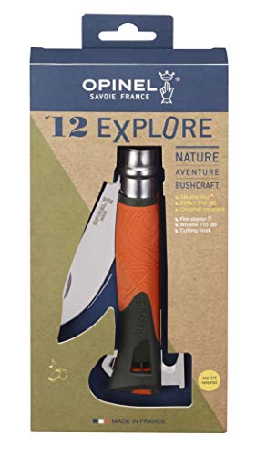 Opinel O001974 Cuchillo N°12, Naranja, L