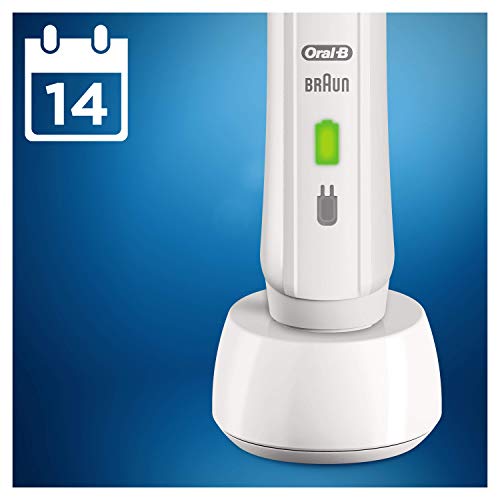 Oral-B PRO 2 2000 Sensi Ultrathin Cepillo de dientes eléctrico recargable con tecnología de braun, 1 mango blanco, 1 cabezal de recambio