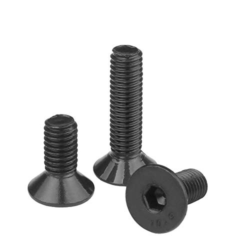 ORANXIN Avellanado Tornillo Allen - M3 M4 Acero Carbono Cabeza plana Pernos Allen Copa plana Tornillo cabeza hexagonal Tornillos para metales Ferretería