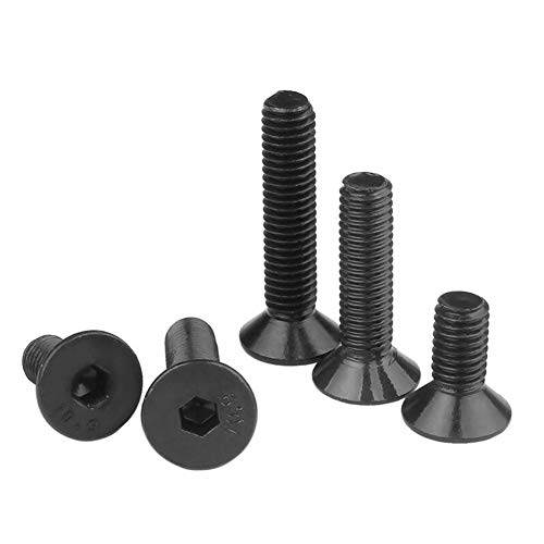 ORANXIN Avellanado Tornillo Allen - M3 M4 Acero Carbono Cabeza plana Pernos Allen Copa plana Tornillo cabeza hexagonal Tornillos para metales Ferretería