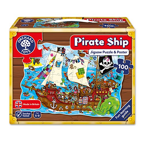 Orchard Toys Caribe Puzle (100 Piezas), diseño de Barco Pirata, 6+ (228)