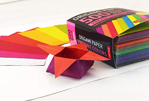 Origami Paper 500 sheets Vibrant Colors 4 (10 cm) (Origami Paper Pack 4 Inch)