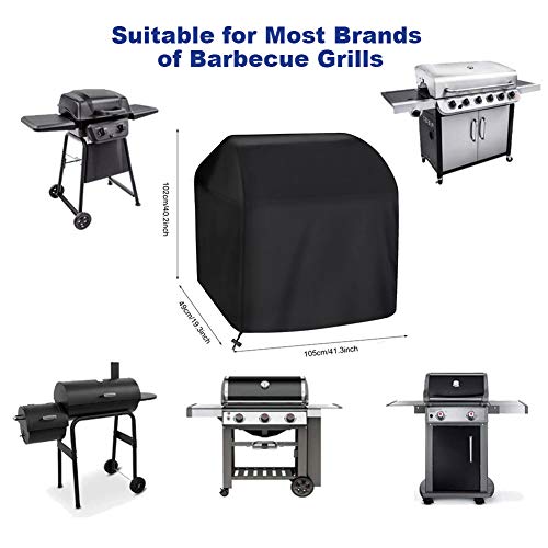 Osarke Funda para Barbacoa Impermeable Cubierta para Barbacoa Funda BBQ Anti-Viento/UV 420D Oxford 105x49x102cm