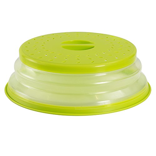 OUCHAN Colador plegable para platos de microondas, colador para frutas y verduras, sin BPA y no tóxico