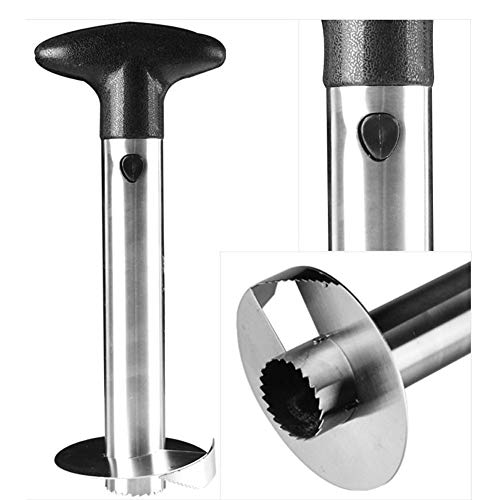 Ouken 1 PCS piña Corer Cortador de rebanador y pelador Industrial Grado Acero Inoxidable 3 en 1 peladora Herramienta