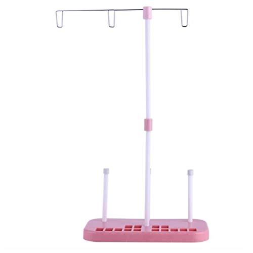 Oulensy Carretes del Hilo de Coser de plástico Soporte Ajustable Holder 3 bobinas de Hilo para Coser la máquina de Coser del hogar Quilting Herramientas