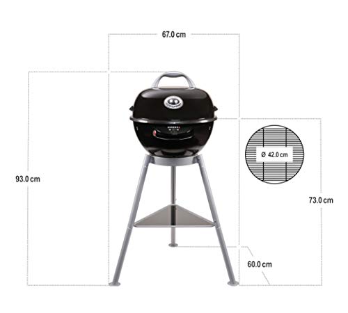 Outdoorchef City 420 S Negro BBQ Barbacoa Eléctrica Barbacoa 18.130.10