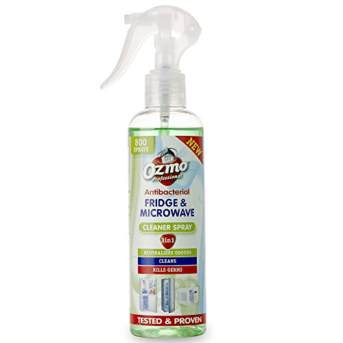 Ozmo Spray de limpieza antibacteriano para frigorífico y microondas, 250 ml