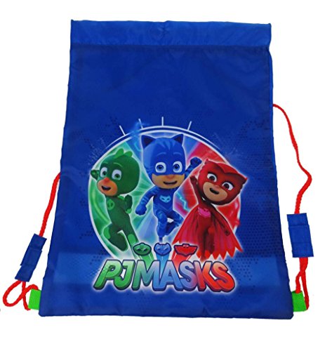 P J Masks - Bolsa deportiva para niños, 44 cm, color azul