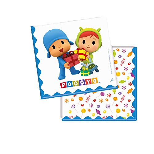 pack 20 servilletas de papel pocoyo y nina