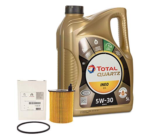 Pack Total Quartz Ineo Ecs 5W30 + Filtro Aceite Original motor 1.6HDi (1109.AY)