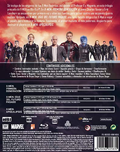 Pack X-Men Trilogía Precuela Black Mtl Ed Blu-Ray [Blu-ray]