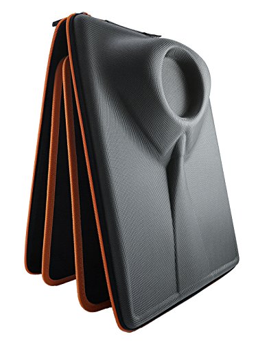 Packshi® Bolsa para Camisas De Hombre Funda Camisas Viaje Sin Arrugas con Plegador para Transportar Organizador Maleta Regalo para Hombres Packshi Naranja