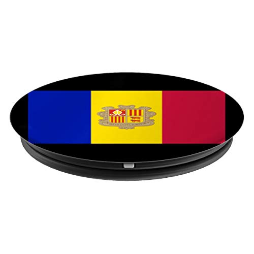 Países con bandera de Andorra PopSockets Agarre y Soporte para Teléfonos y Tabletas