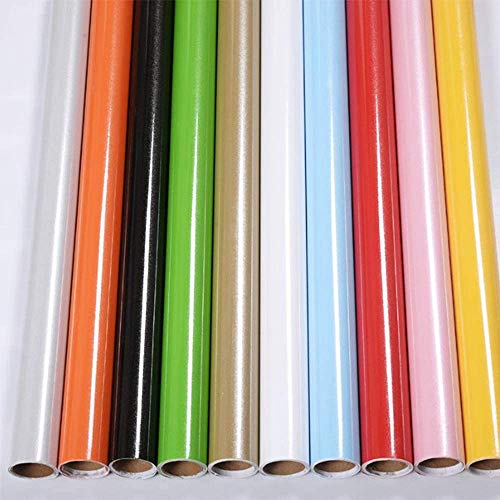 Papel Adhesivo para Muebles Blanco 40cm X 3m Vinilo Pegatina Autoadhesivo Decoración De La Pared Gabinetes De Cocina Escritorio Cajón DIY Pegatina