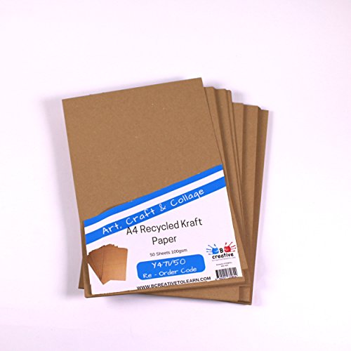 Papel Kraft reciclado A4 100 g/m² 50 hojas