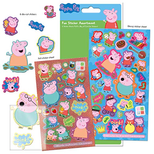 Paper Projects 01.70.31.001 Peppa Pig - Juego de pegatinas, diseño de Peppa Pig, color/modelo surtido