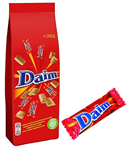 Paquete de prueba Daim, 1x200g de chocolates Daim, 1x28g de barras Daim