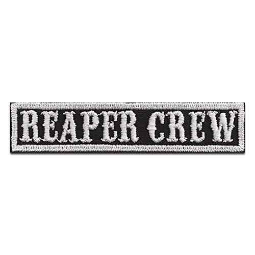 Parches - Biker cotizar frase Reaper Crew - termoadhesivos bordados aplique para ropa