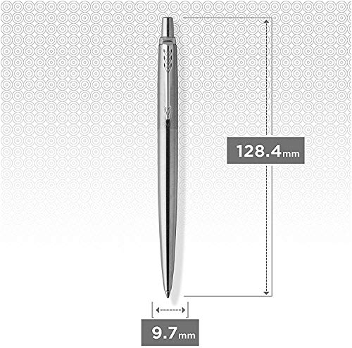 Parker Jotter - Bolígrafo de punta redonda, color plata