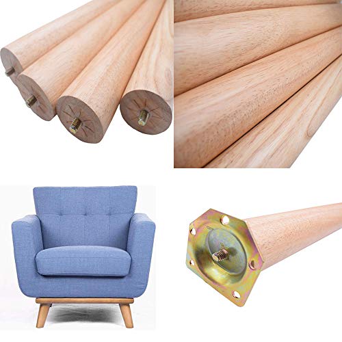 Patas De Muebles De Madera Maciza * 4,Mesa De Té Sofá De Pierna Corta Pies De Madera Del Gabinete Patas De Mesa Aumente Los Accesorios Para Muebles De Bricolaje