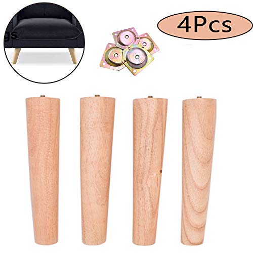 Patas De Muebles De Madera Maciza * 4,Mesa De Té Sofá De Pierna Corta Pies De Madera Del Gabinete Patas De Mesa Aumente Los Accesorios Para Muebles De Bricolaje